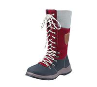 Cocila Botas De Agua Mujer Elegantes Duraderas Invierno para Mujer, Media, Térmicas Exteriores, Nieve Botines Barefoot Impermeables Altas Marrones Bota Walker Corta Caña Ancha XXL Piel