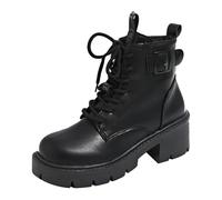 Cocila Botas De Media Caña Con Tacón Grueso, Informales, Cómodas Y Cremallera Frontal Para Mujer, Nuevas Otoño Calzado Mujer Botines Agua Cortas Nieve Impermeable Invierno Piel Tacon Hombre Ante