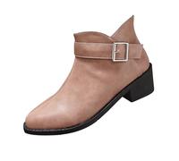 Cocila Botas De Mujer 2024 Otoño E Invierno Nuevas Cómodas Con Hebilla Cinturón Tamaño Y Cremallera Trasera Comercio Exterior Bajas Agua Altas Hombre Cortas Botines Piel Zapatillas Blancas Moto