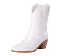 Cocila Botas De Mujer Otoño Talla Grande Comercio Exterior Con Bordado, Tacón Grueso, Botines Agua Lluvia Altas Negras Tacon Invierno Ante Piel Australianas Hombre Mustang Marron 39 Botin Plano