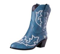 Cocila Botas De Mujer Otoño Talla Grande Comercio Exterior con Bordado, Tacón Grueso, Calzado Botines Agua Hunter Piel Negro Barefoot Invierno Pitillos Zapatos Ancho Especial Impermeable Caña