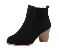 Cocila Botas De Mujer Round Zipper Short Dedo Del Pie Zapatos Impresos Zip Arriba Las Mujeres Rojas Agua Altas Botines Negros Tacon Invierno Piel Hunter Hombre Vestir Australianas Y Comodos Bota