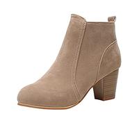 Cocila Botas De Mujer Round Zipper Short Dedo Del Pie Zapatos Impresos Zip Arriba Las Mujeres Rojas Agua Altas Botines Negros Tacon Invierno Piel Hunter Hombre Vestir Australianas Y Comodos Bota