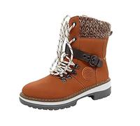 Cocila Botas De Para Mujer, Nieve Duraderas Exteriores Que Mantienen El Calor En Invierno, Botines Con Cremallera, Cálidas Zapatillas Mujer Agua Altas Piel Negro Invierno Tacon Cuña Senderismo