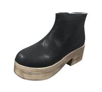 Cocila Botas Gruesas Informales, Zapatos De Tacón Para Mujer, Botines Mujer Rojo Altas Negras Negros Piel Con Tacon Marrones Bajo Planos Calcetines Barefoot Niño Invierno Schekers Caña Ancha