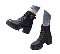 Cocila Botas Negras Con Hebilla Y Tacón Grueso Para Mujer, Otoño/Invierno 2025. De Nieve Mujer Baratas Agua Hunter Hombre Altas Botines Planos Marron Zapatillas Casual Barefoot Zapatos Oxford