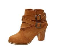 Cocila Botas Scrub Tobillo Tacón Estudiante Zapatos Altos Hebilla Cinturón Grueso De Mujer Bota Motera Agua Hunter Marron Botines Piel Tacon Fino Altas Negras Hombre Boots Women Talla 40 Cortas