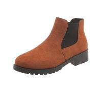 Cocila Botines Beige Para Mujer, De Gruesa Con Puños Elásticos, Cómodos, Ante Sintético, Exteriores Botas Snowboard Mujer Invierno Altas Agua Hombre Marrones Zapatillas Senderismo Trekking