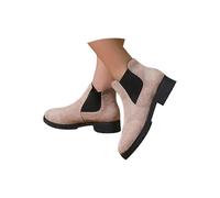 Cocila Botines Beige Para Mujer, De Gruesa Con Puños Elásticos, Cómodos, Ante Sintético, Exteriores Botas Snowboard Mujer Invierno Altas Agua Hombre Marrones Zapatillas Senderismo Trekking