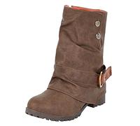 Cocila Botines De Invierno Con Cremallera Para Mujer, Y Otoño, Botas Retro Mujer Altas Rodilla Tacon Fino Barefoot Vestir Pitillos Planos Zapatos Impermeable Hombre Zapatillas Casa Womens Boots