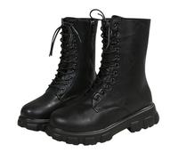 Cocila Botines Elegantes para Fiesta Boda Botas de para Nuevas, y Comercio | Botines De Agua Mujer Botas Senderismo Niño Invierno Zapatos Media Caña Cor dones Nieve Impermeable Botas+De+Agua Calientes