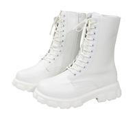 Cocila Botines Elegantes para Fiesta Boda Botas de para Nuevas, y Comercio | Botines De Agua Mujer Botas Senderismo Niño Invierno Zapatos Media Caña Cor dones Nieve Impermeable Botas+De+Agua Calientes