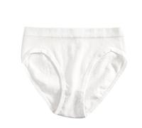 Cocila Bragas Altas Señora Clásicas Mujer Suaves Y Cómodas Braguitas Sin Costuras Transpirables Sexis De Algodón Acanalado Color Sólido Cintura Media para Sujetadores Banda (White, M) Even