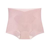 Cocila Bragas Altas Señora Clásicas Mujer Suaves Y Cómodas Interior Femenina De Cintura Alta Transpirable con Efecto Hielo, Paquete Múltiple Sujetadores Isla (Pink, L) Pack Panties Algodon 100%
