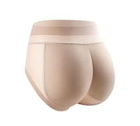 Cocila Bragas Brasileñas De Algodón Lisas con Acabado Fino Que No Marca Glúteos Naturales para Mujeres Rellenan La Y Levantan Los Sin Rellenos Sujetadores (Rose Gold, S) Underwear Women
