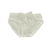 Cocila Bragas Brasileñas Mujer Algodón con Encaje Suave Sin De Burbujas para Mujer, Sexys Cintura, Deseo, Transpirables, Sujetadores Aros Deportivos (Yellow, L) Algodon Tallas Grandes Underwear