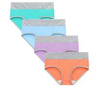 Cocila Bragas Cómodas De Algodón para Mujer Sólidas, Retazos, Interior, Calzoncillos Color, Bikini, Interior Íntima Lencería Abierta (Multicolor, L) Feas Ropa Braguitas Postparto Algodon Bikini