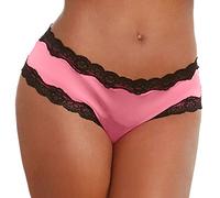 Cocila Bragas Les Pockets Cotton Stretch Mujer Estados Unidos Italia Almacenes Fabricante Personalizado Tallas Grandes Encaje Bordado Tanga con De Tiras Sujetadores Lactancia Blancos (Hot Pink,