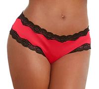 Cocila Bragas Les Pockets Cotton Stretch Mujer Estados Unidos Italia Almacenes Fabricante Personalizado Tallas Grandes Encaje Bordado Tanga con De Tiras Sujetadores Lactancia Blancos (Red, L)