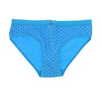 Cocila Bragas Menstruales Mujer Cintura Media Braguitas Flujo Algodón Interior Básica Bikini Polka (Blue, M) Algodon Talle Alto Pack Ropa Roja Rojas Talla Grande Braga Negra Amarillo We Are Mama