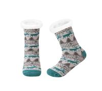 Cocila Calcetines Divertidos Mujer Hombre Con Estampado Navideño Para Hombres O Mujeres Cálidos Deportivos Almohadilla De Algodón Rendimiento Informal Grey One Size Calcetín Termico Largos