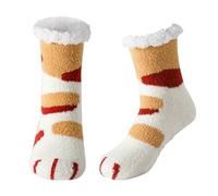 Cocila Calcetines Hombre Mujer Con Estampado Navideño Para Hombres O Mujeres Cálidos Deportivos Almohadilla De Algodón Rendimiento Informal Medias Yellow One Size Térmicos Warm Socks Women
