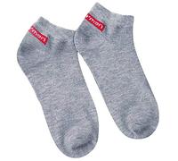 Cocila Calcetines Hombre Mujer Pantuflas 1 Par Unisex Cómodo Rayas Tobilleros De Algodón Stop Carreras Medias (Grey, One Size) Calentitos Largos Invierno Térmicos Para Sin Goma Algodon Casa Dim
