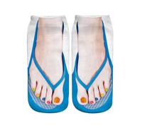 Cocila Calcetines Invierno Hombre Mujer Con Estampado De Manicura Patrón 3D Divertidos Para Correr Ocultos Personalizados Medias A La Rodilla Sky Blue L Calcetin Termico Warm Socks Women Gordos