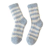 Cocila Calcetines Invierno Hombre Mujer De Tubo Medio Con Impresión A Viento Navideña Cálida Algodón Largo Medias Pelucas Blue One Size Purpurina Térmicos Lana Gorditos Casa Dim Gordos Bonitos