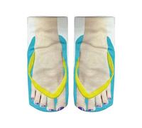 Cocila Calcetines Originales Mujer Manicura Con Patrón 3D, Chanclas, Divertidos Ocultos Para Correr, Tobillo De Corte Bajo Personalizado Medias Esqueleto Niña Algodón Termicos Finos Warm Socks