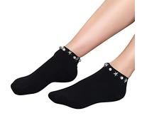 Cocila Calcetines Running Hombre Mujer Sencillos Para De Primavera Y Verano Transpirables Tendencia A La Con Flores Estampado Black One Size Termicos Finos Grises Invierno Algodon Largos Canale