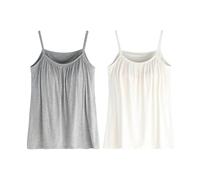 Cocila Camiseta De Tirantes para Mujer Camisetas Tops Elástica Transpirable Verano Casual Holgado Sin Mangas Talla Grande con Sujetador, Mangas, Cómoda, Yoga Y Fitness, 2 Piezas Niño (Y, XXXXL)