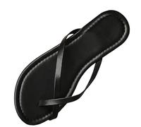 Cocila Chanclas Altas Negras De Cuña Para Mujer Mujer, Sandalias Tiras Cuadradas, Zapatillas Planas Verano Llavero (Black, 42) Marca Brasileras Hawaianas Blancas Piscina Yute Plataforma Zapatos