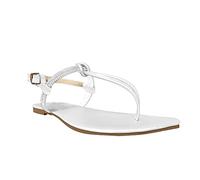 Cocila Chanclas Mujer Buckle Flat Women'S Sandalias Femeninas Flip (White, 38) Trekking Zapatos De Fiesta Verano Bio Plataforma Piel Pitillos Planas Cuñas Esparto 5 Cm Doradas Vestir Comodas