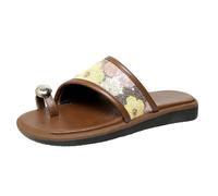 Cocila Chanclas Mujer Ortopedicas Yoga Mat Sandalias Elegante Mujeres Planas para Mujer, con Punta De Clip, Abiertas, Cómodas Caminar Y Correas Deslizantes. Zuecos Trabajo Sandalia Blancas