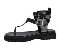 Cocila Chanclas Mujer Para Playa Y Piscina Sandalias Flip Flop De Tiras Mujer, Planas, Estilo Pescador, Playa, Con En T, Tipo Chanclas, Sin Cordones Calzado Deporte (Black, 39)