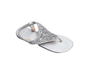 Cocila Chanclas Mujer Planas Para Sandalias Casuales Con Lentejuelas Y Punta De Clip Barefoot Tacon Talla 23 Doradas Playa Zapatos Verano Naturalista Azules Cuña Atadas Al Pie 37 Piel Comodos