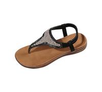 Cocila Chanclas Mujer,Sandalias,Adulto Shoes Adult Female Long Slipper Socks For Women Summer Solid Color Casual Toe Flat Soft Indoor (Black, 39) Chancletas Mujer Cool Sandalias Verano Comodas