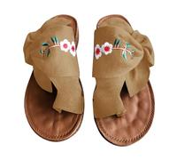 Cocila Chanclas Mujer Sandalias De Cuña Para Verano Playa Piscina Interior Exterior Mujer, Nuevas, Talla Grande, Estilo Drag, Europa Y Unidos, Con, Playa. Zapatillas Trabajo (Khaki, 38)