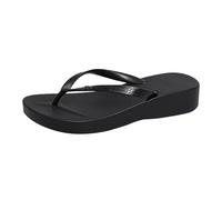 Cocila Chanclas Mujer Stripes Con Cuña De Gruesa Para Mujer, Verano, Exteriores, Clip, Playa, Vacaciones, Sandalias Antideslizantes Zapatos Raros (Black, 39) Dedo Flip Flop Hawaianas Piscina