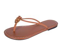 Cocila Chanclas Mujer Stripes Con Cuña Sandalias Planas Tiras Y Cuentas Para Mujer, De Playa Verano Zapatillas Hombre (Brown, 38) Blancas Hawaianas Flip Flops Doradas Marca Deportivas Black