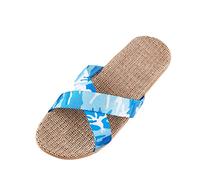 Cocila Chanclas Mujer Summer Sandal con Cuña Zapatillas para Damas De Mujer, Transpirables, La Playa, Sin Cordones, Planos, Informales, Sandalias por Niño (Blue, 37-38) Refresh Verano