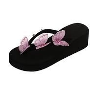 Cocila Chanclas Mujer Verano Playa Piscina Comodas Piel Sandalias Planas Casual Flip Summer Flops En Wedge Womens Ladies Shoes Slip Slippers and Women's De Zapatos Barefoot Rojo Flop Anatomicas