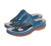 Cocila Chanclas Mujeres con El Apoyo Arco Comodidad Yoga Mat Sandalias Y Zapatillas De Playa Tamaño Cuña Forma T para Mujer Sanitarias Fascitis Juanetes Arena Beige No Me Pises Que Llevo