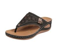 Cocila Chanclas Para Mujer Plataforma Brillantes Sandalias Pantuflas De Verano Mujer, Nuevas, Color Liso, Con Cabeza Redonda Y Gruesa, A La, Diseño Exterior Espiga Hueca. Conjunto Zapatillas