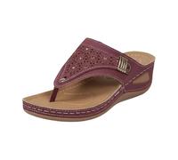 Cocila Chanclas Para Mujer Plataforma Brillantes Sandalias Pantuflas De Verano Mujer, Nuevas, Color Liso, Con Cabeza Redonda Y Gruesa, A La, Diseño Exterior Espiga Hueca. Conjunto Zapatillas