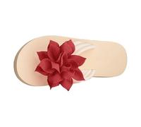 Cocila Chanclas Y Sandalias De Dedo Con Cuña Para Mujer Verano Playa Mujer, Estilo Casual, Puntera Abierta Cierre Clip, Planas, Pantuflas Originales Hombre (Red, 38) Marca Plataforma Piscina