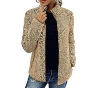 Cocila Chaqueta A Mujer Abrigo de plumón de burbuja con cremallera de manga larga de informal para mujer Casaca Mujer Invierno Chaqueta Mujer Invierno Rosa Abrigo Plumas Entallado Mujer