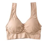 Cocila De Cobertura Completa Ropa Interior Ultra Suave Sujetadores Soporte para Mujer, con Correa Ajustable, Total, Cómodos, Sin Aros, Inalámbricos Deportivos Impacto Sujetador Blanco Mujer