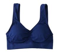 Cocila De Cobertura Completa Ropa Interior Ultra Suave Sujetadores Soporte para Mujer, con Correa Ajustable, Total, Cómodos, Sin Aros, Inalámbricos Deportivos Impacto Sujetador Blanco Mujer